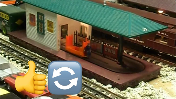 356 Freight Station by Lionel carts fix & illuminated fence signs.