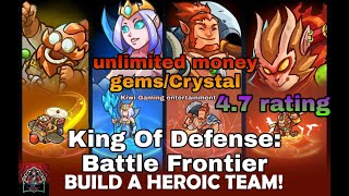 King Of Defense: Battle Frontier (Merge TD)|unlimited money,Gems and Crystal No ads||Gameplay part-1 screenshot 4