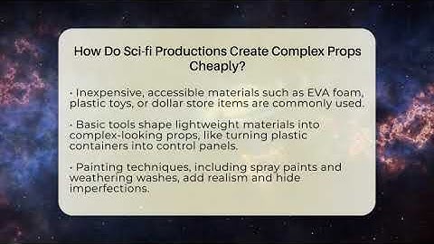 How Do Sci-fi Productions Create Complex Props Cheaply? - The SciFi Reel
