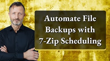 Automate File Backups with 7-Zip Scheduling