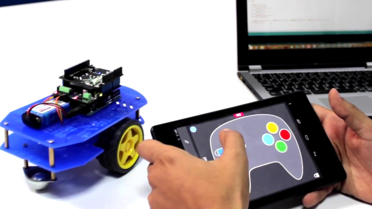 Control Your Robot using 1Sheeld and Your Smart Phone - YouTube
