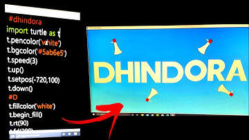 DHINDORA | PYTHON TURTLE GRAPHICS | BB KI VINES | @BBKiVines  #SHORTS#DHINDORA