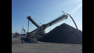 Telestack TS 52 Radial Telescopic Conveyor stacking from self unloading vessels
