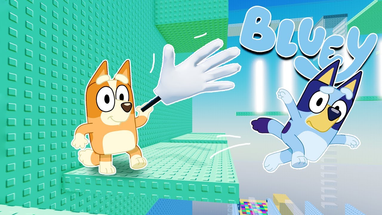 BLUEY TROLLEA a BINGO en la IMPOSIBLE SLAP TOWER | Las Aventuras de BLUEY en ROBLOX!