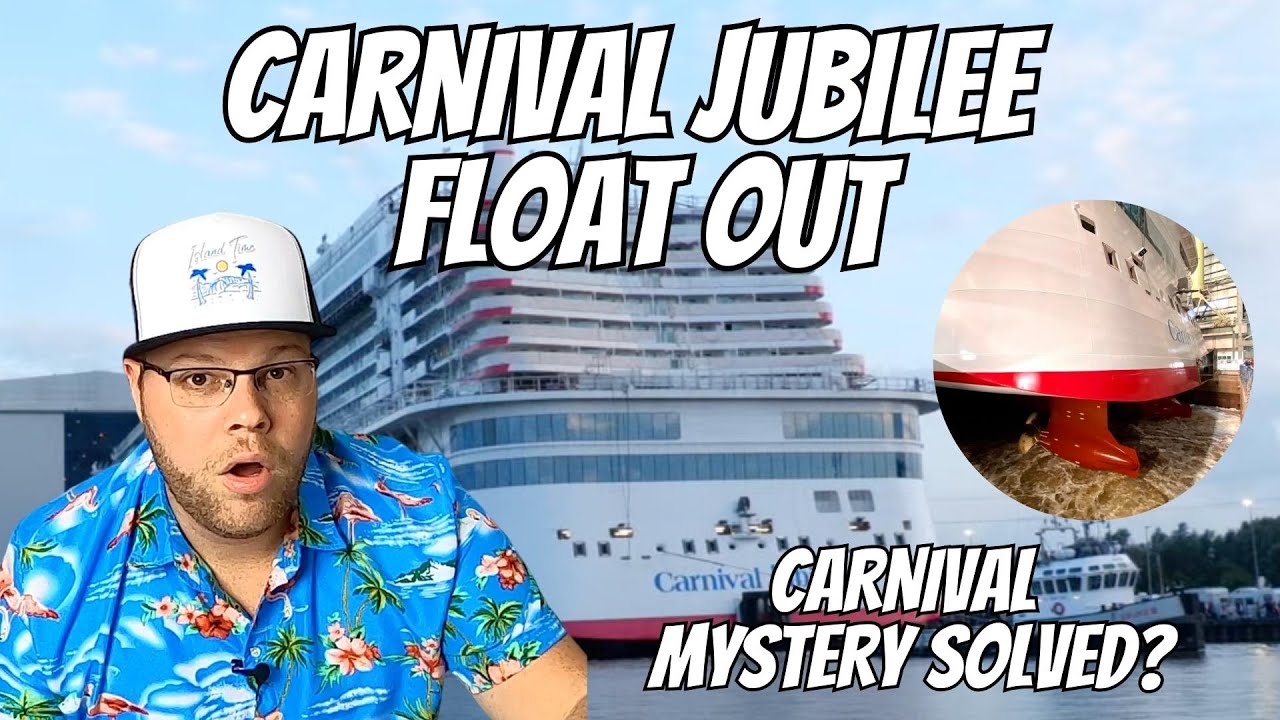 Pictures & Video of the Carnival Jubilee Float Out | Look at that AFT | Carnival Mystery Solved???