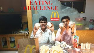8 MC ALOO TIKKI BURGER| EATING CHALLENGE|MCDONALD