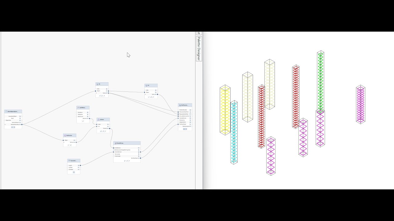 Allplan Visual Scripting - Stirrup Reinforcement for Column - YouTube