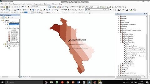 TUTORIAL MEMBUAT PETA CURAH HUJAN DENGAN INTERPOLASI SPLINE PADA ARCGIS 10.8
