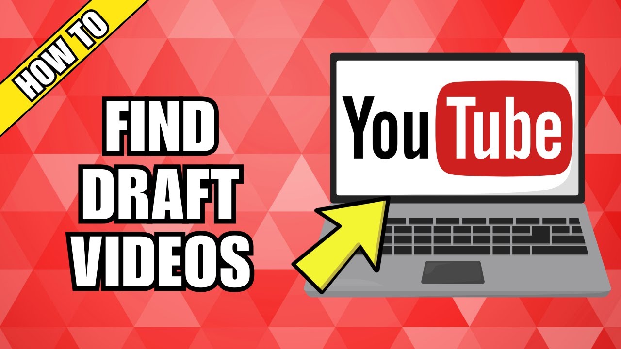 How To Find Draft Videos On YouTube (PC) - YouTube