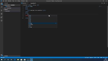 Using Visual Studio Code to make a website