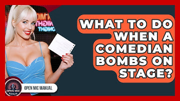 What To Do When A Comedian Bombs On Stage? - Open Mic Manual
