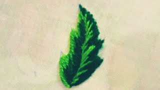 Double Shade Leaf Tutorial Hand Embroidery Stories By Silah