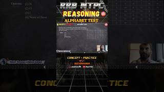 RRB NTPC | Reasoning | Alphabet Test | Basic to Advanced | Concept + Practice Set #rrb  #ssccglexam