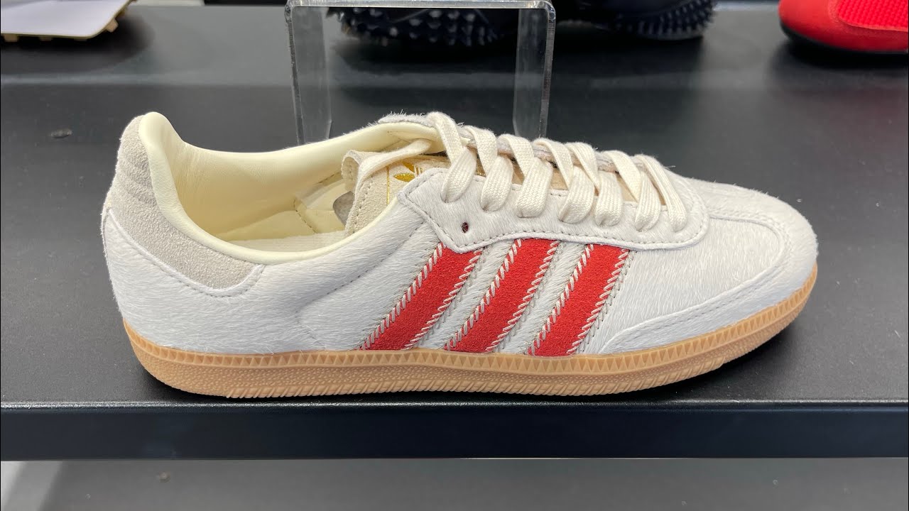 Adidas Samba OG “Pony Hair Pack - Wonder Beige Better Scarlet” - Style Code: JS3935