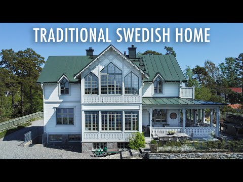 वीडियो: स्वीडन में सुंदर 5 मीटर वाइड टाउनहाउस