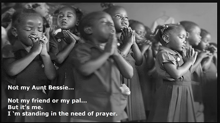 Standing in the need of prayer john p kee lyrics