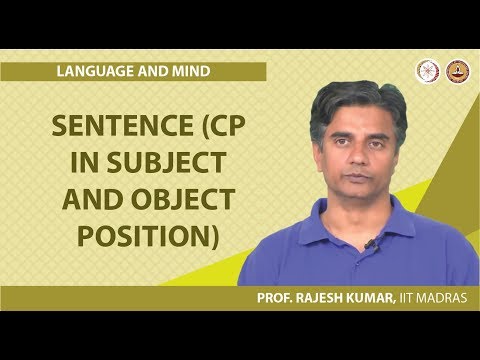 Sentence (CP in subject and object position)