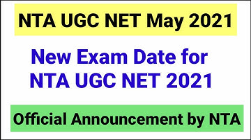 UGC NTA New Exam date 2021 | NTA Exam date | NTA NET 2021 Notification | UGC NET Exam date 2021