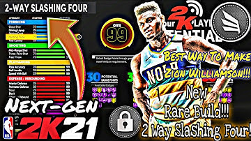 *NEW* NBA 2K21 NEXT GEN 2 WAY SLASHING FOUR RARE BUILD DEMIGOD! BEST SLASHING FOUR BUILD! MUST WATCH