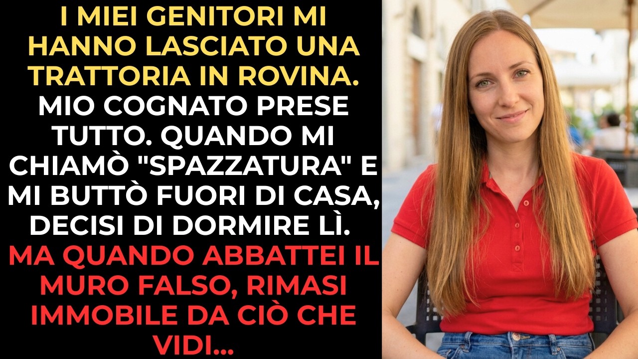 I miei genitori mi hanno lasciato una vecchia trattoria abbandonata. Ma quando ho aperto la cantina