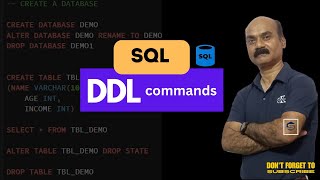 SQL | SQL Tutorial | DDL Commands | Database Tutorial | Learn SQL | SQL for Beginners| SQL Basics