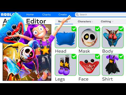 HOW TO BECOME ALL POPPY PLAYTIME 5 CHARACTERS in ROBLOX