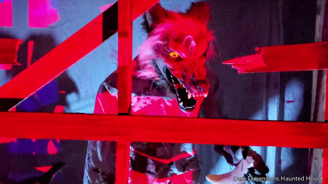 Our Halloween 2020 Yard Display Sleepy Hollow Bridge & Werewolf Theme Dark Dimensions Haunted House