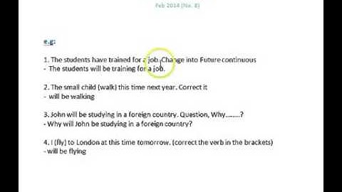 Sunrise 12, Unit 2 Future Continuous