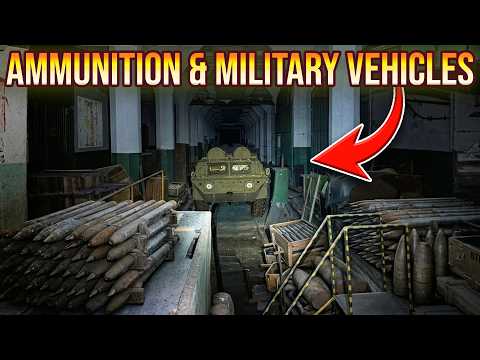 Ammunition and Military Vehicles Found in an Abandoned Underground Factory