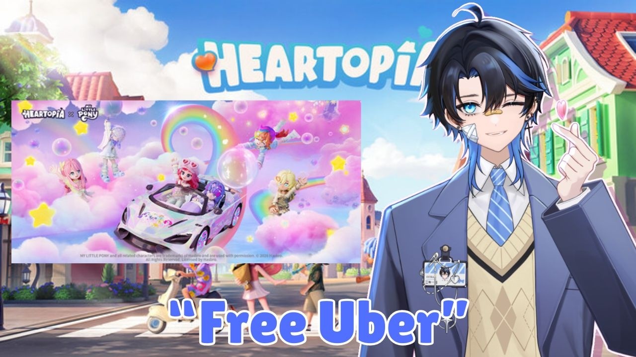 I got the MY LITTLE PONY CAR and became a FREE UBER | Heartopia
