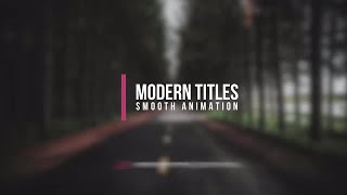 Modern Titles Final Cut Pro Templates