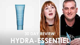 Partie 2 Avis d equipe apres 30 jours sur le Gel Matifiant Hydra-Essentiel HA de Clarins pou
