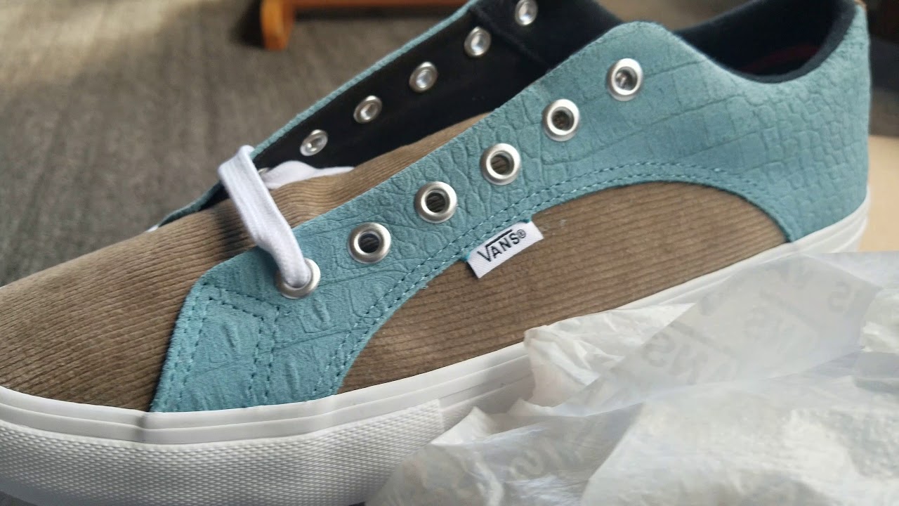supreme vans crocodile corduroy