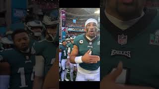 Super Bowl Live Jalen Hurts emotional pre game 2023