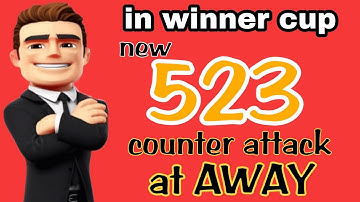 OSM TACTIC 2022 : BEST TACTIC  523 COUNTER ATTACK at WINNER CUP