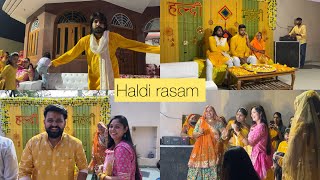 Ajay bhai ki haldi rasam 🤭😍|| daily vlog || Youngestcouple