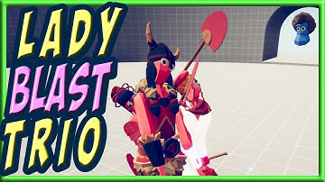 Lady Blast Trio vs Every Faction - TABS Bug DLC MODS GAMEPLAY