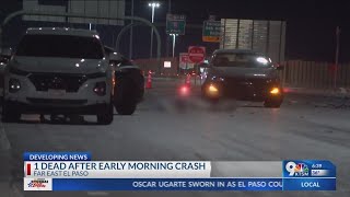Person dead after early morning crash in far East El Paso