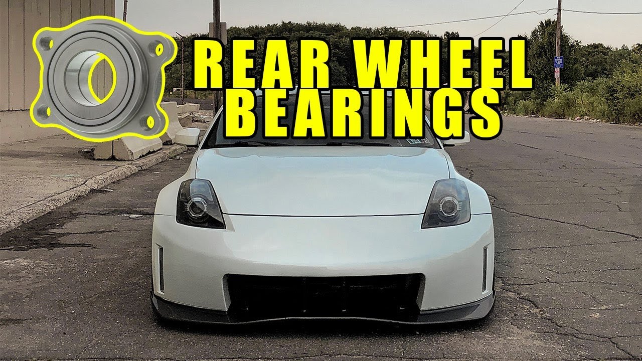 350Z Rear Wheel Bearing Replacement (WHINING NOISE GONE!!) YouTube