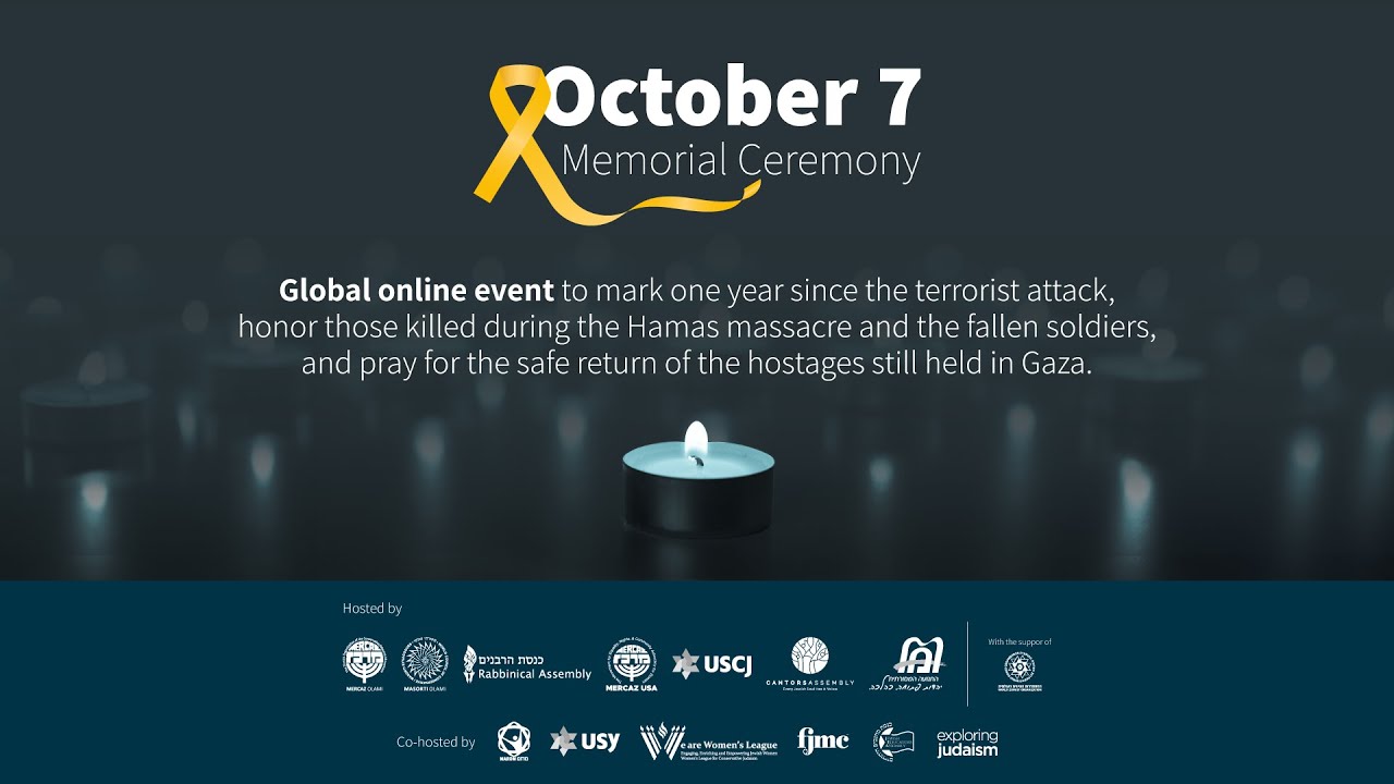 October 7 Memorial Ceremony | English - YouTube