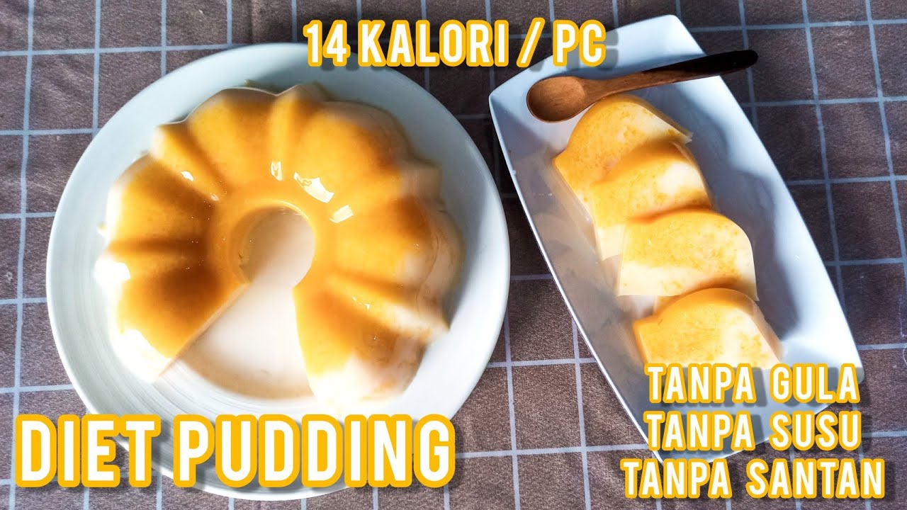 PUDDING LABU DIET RENDAH KALORI PER POTONG CUMA 14 KALORI OMG SEHARI