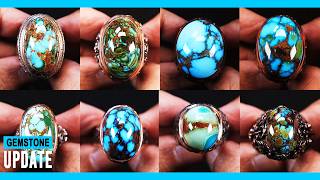 GEMSTONES UPDATE 27042026 - PERSIAN TURQUOISE STONE IRANIAN TURQUOISE GRADUATED TOSCA BLUE GREEN ...