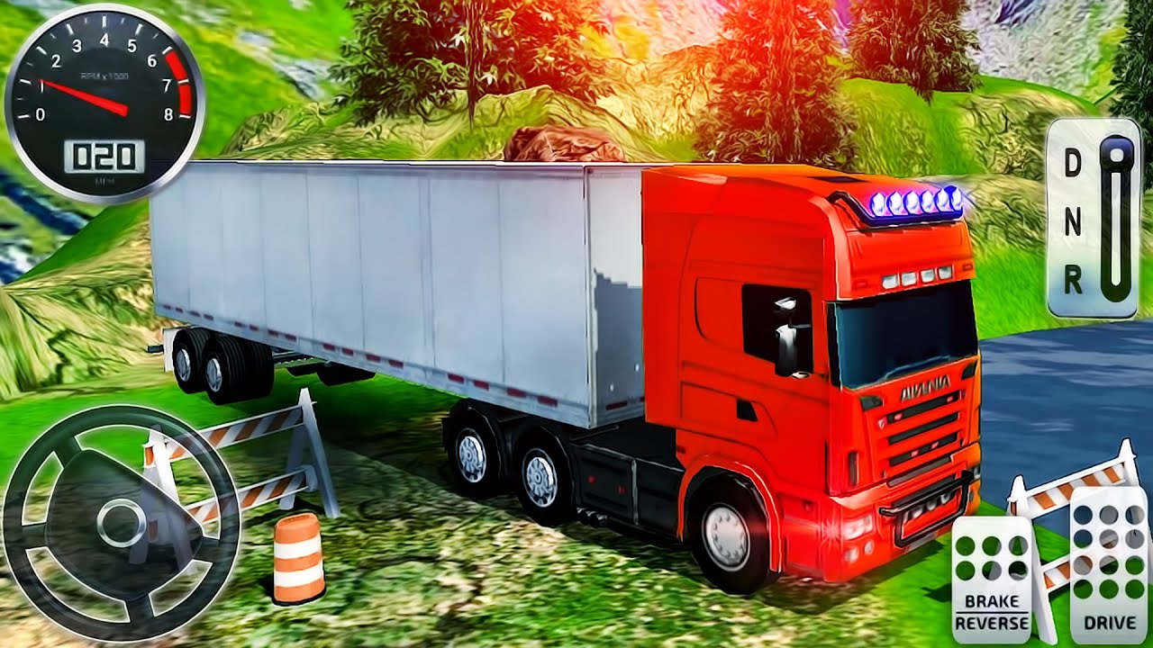 Offroad Cargo Truck Driver Simulator 3D Real Transport Truck Uphill
