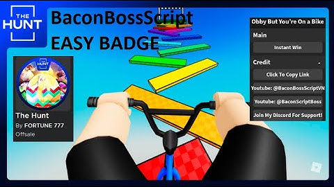 [THE HUNT EVENT] Obby But You’re On a Bike OP SCRIPT (EASY BADGE, NO KEY)