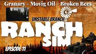Ranch Simulator - Granary - Moving Oil - Broken bee hive. #ranchsim