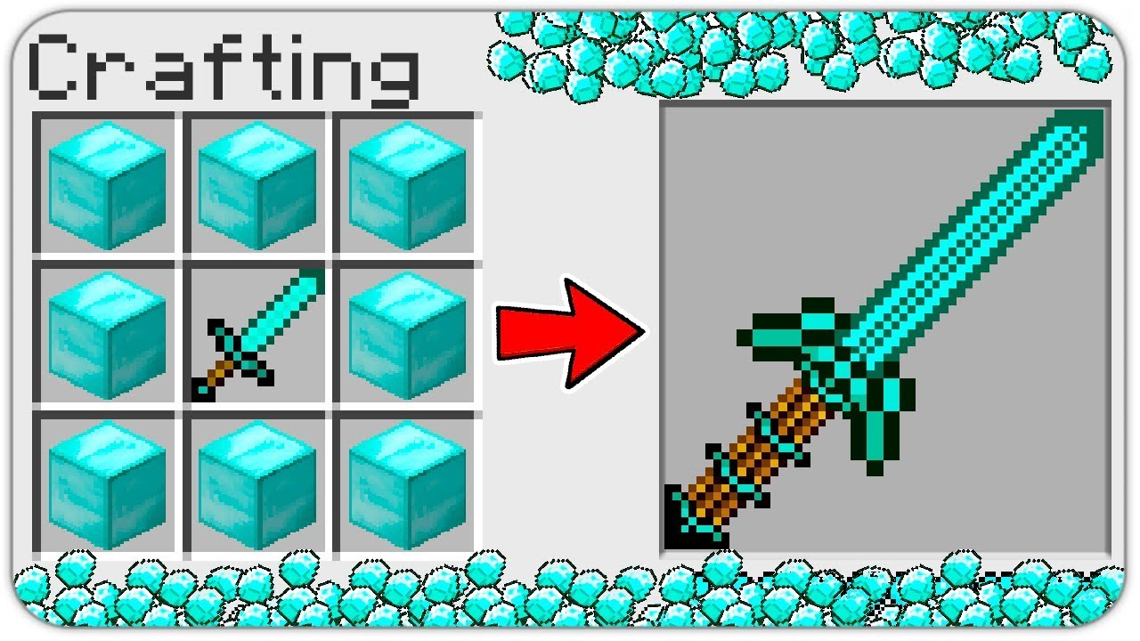 HOW TO CRAFT a CURSED DIAMOND SWORD in Minecraft? SECRET RECIPE *WOW