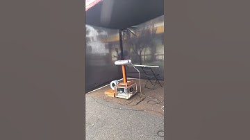 Two MOT Tesla Coil - First tunning
