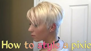 Blonde Pixie Hairstyle Tutorial