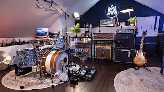 Storing drums in the studio