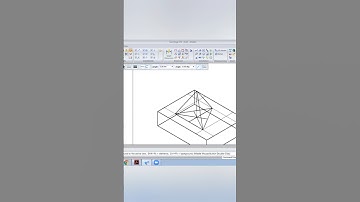 Tetrahedron on Rectangular prism: Isomertric Projection #engineeringdrawing #isometric #caed